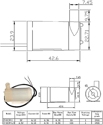 Mini Water Pump-3V To 6V