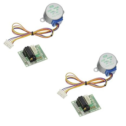 Stepper Motor(28YBJ-48 DC 5V 4 Phase 5 Wire) + ULN2003 Driver Board compatible with Arduino (Pack of 2)
