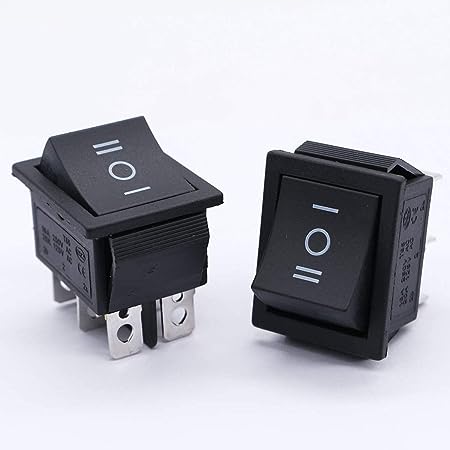 DPDT Window Rocker Switch 6-Pin