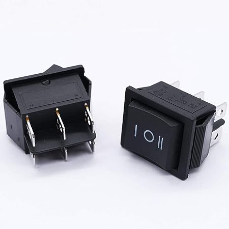 DPDT Window Rocker Switch 6-Pin